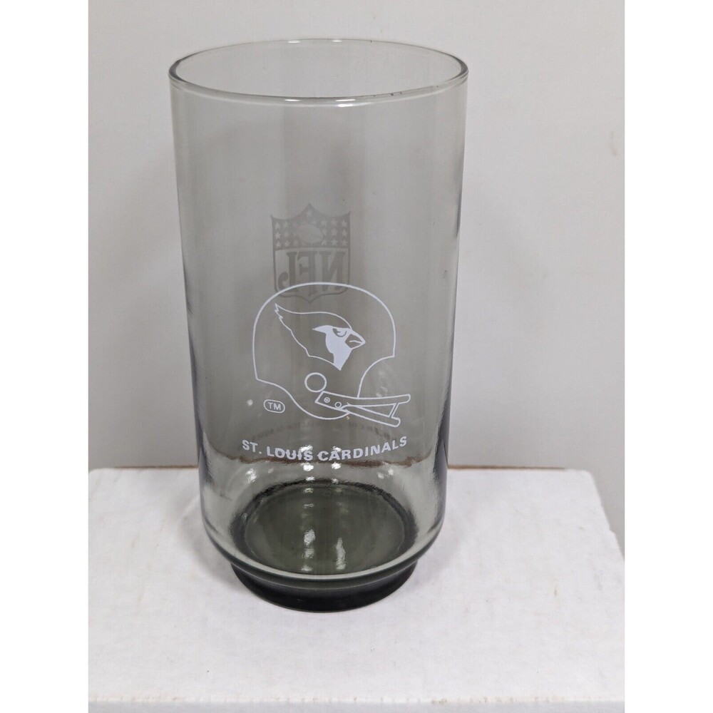 NFL St. Louis Cardinals Collectors 5 1/2" Smoke Drinking Glass Burger Chef 1979